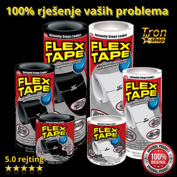 Flex tape super ljepljiva traka ORIGINAL -idealna za lijepljenje bazena i čamaca