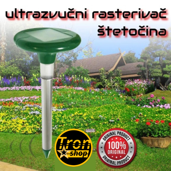 Solarni ultrazvučni rastjerivač krtica, zmija i ostalih glodara