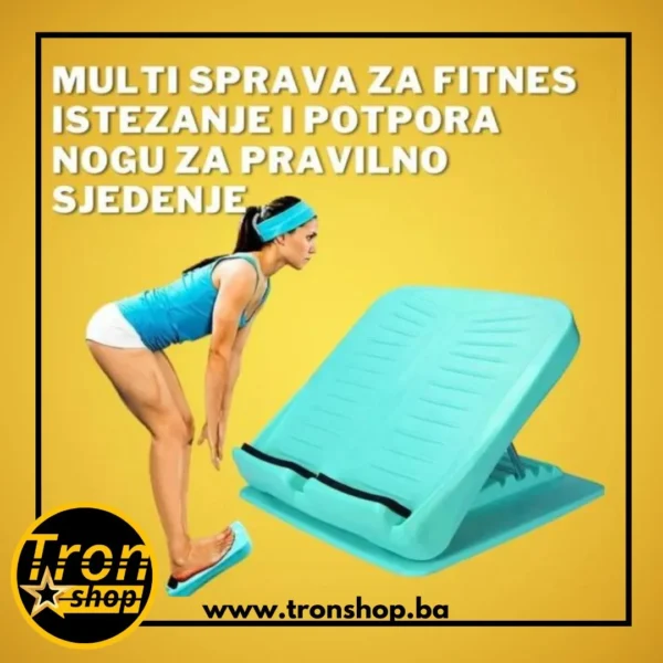 Sprava za fitnes istezanje i potpora nogu za pravilno sjedenje