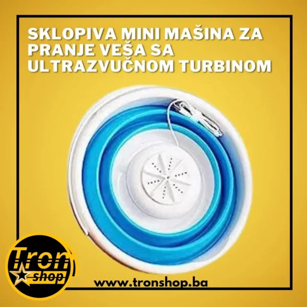 Sklopiva mini mašina za pranje veša sa ultrazvučnom turbinom