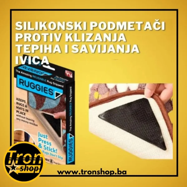 Silikonski podmetači protiv klizanja tepiha i savijanja ivica