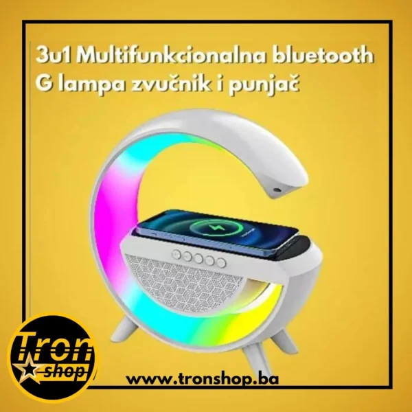 3u1 Multifunkcionalna bluetooth G lampa zvučnik i punjač