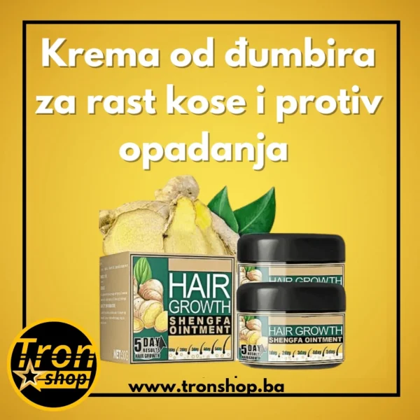 Krema od đumbira za rast kose i protiv opadanja