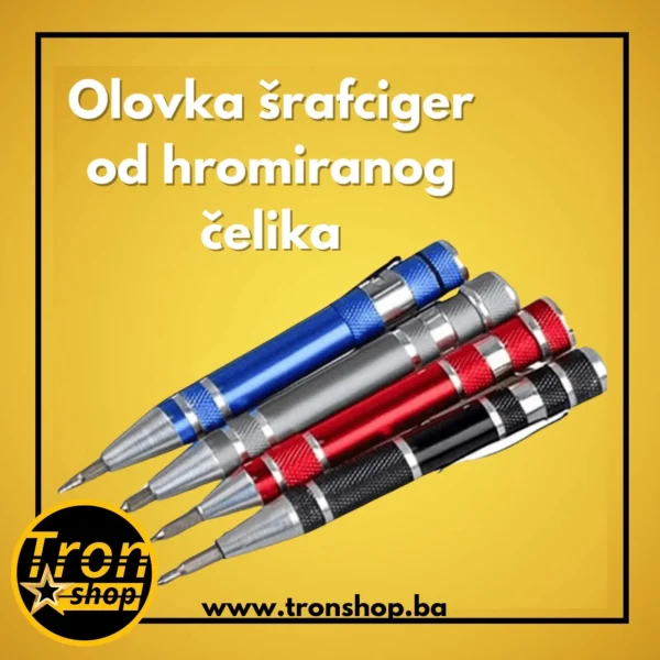 Olovka šrafciger od hromiranog čelika