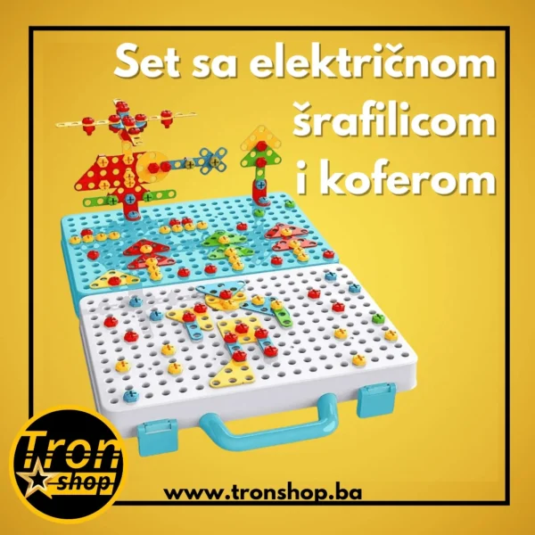 Set sa električnom šrafilicom i koferom
