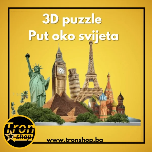 3D puzzle kolekcija- Put oko svijeta