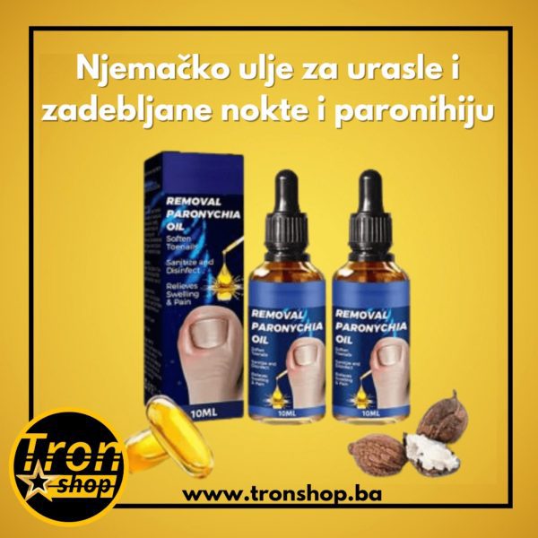 Njemačko ulje za urasle i zadebljane nokte i paronihiju