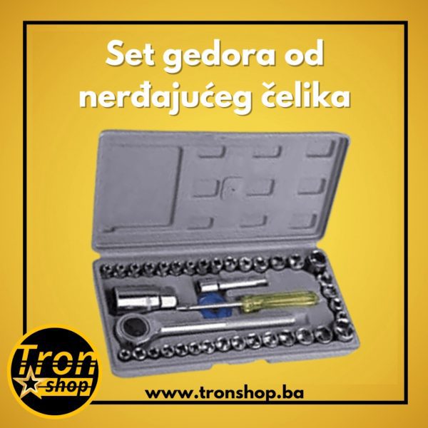 Set gedora od nerđajućeg čelika