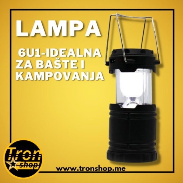Punjiva lampa 6u1-idealna za bašte i kampovanja