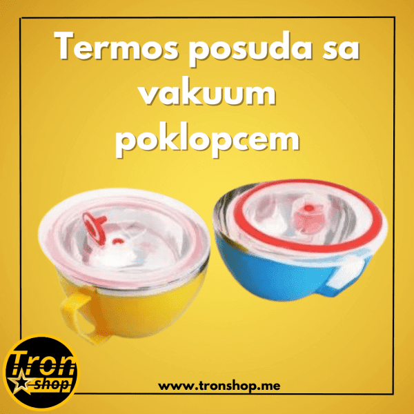Termos posuda -činija za hranu sa vakum poklopcem 900ml