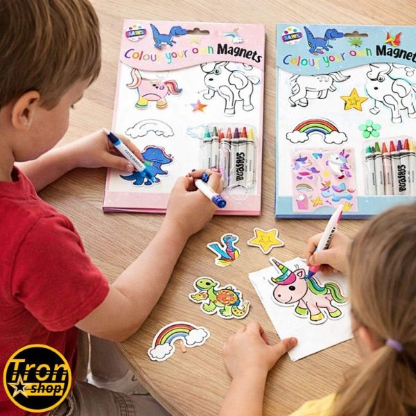 Magneti za bojenje – kreativni set za decu (10 kom)