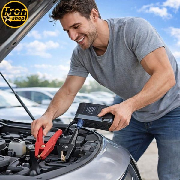 Višenamenski Auto Starter sa Punjačem, Svetlom i SOS Funkcijom