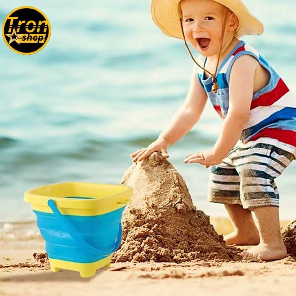 4u1 sklopivia kantica za plažu i kalup za dvorac od peska