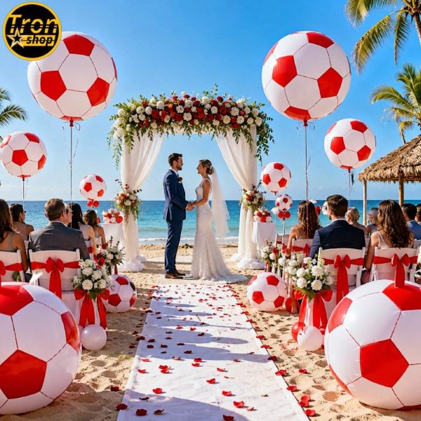 Džinovska Fudbalska Lopta Balon 130 cm – za Igru, Plažu, Bazen i Dekoraciju