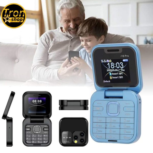 Mini Telefon na preklop i16 Pro dual SIM SD kartica