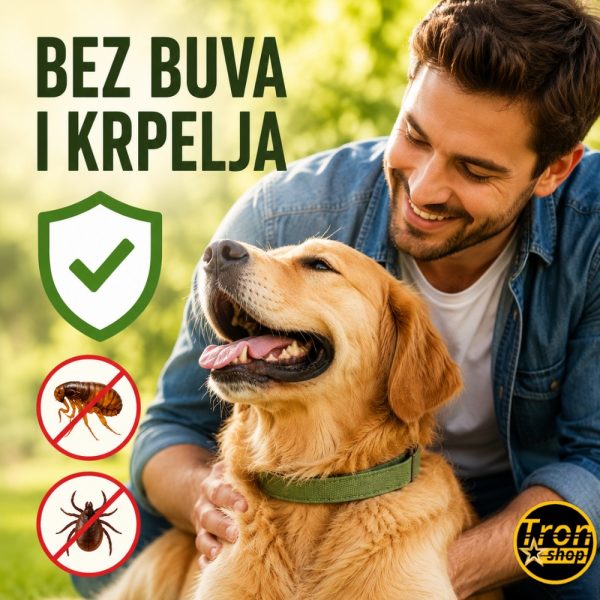 Ogrlica za pse protiv buva i krpelja