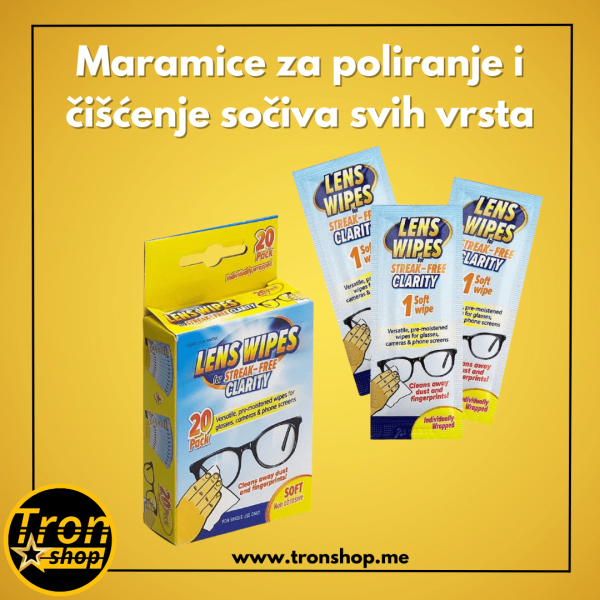 Maramice za poliranje i čišćenje sočiva svih vrsta naočara