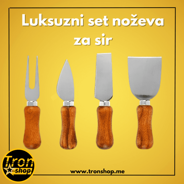 Luksuzni set noževa za sir