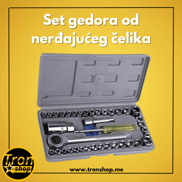 Set gedora od nerđajućeg čelika