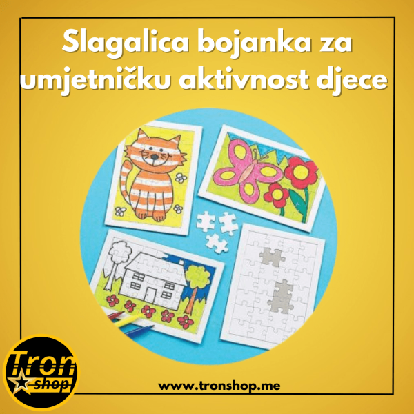 Slagalica bojanka za umjetničku aktivnost djece