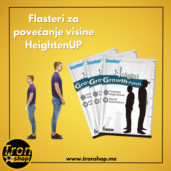 Flasteri za povećanje visine – HeightenUP